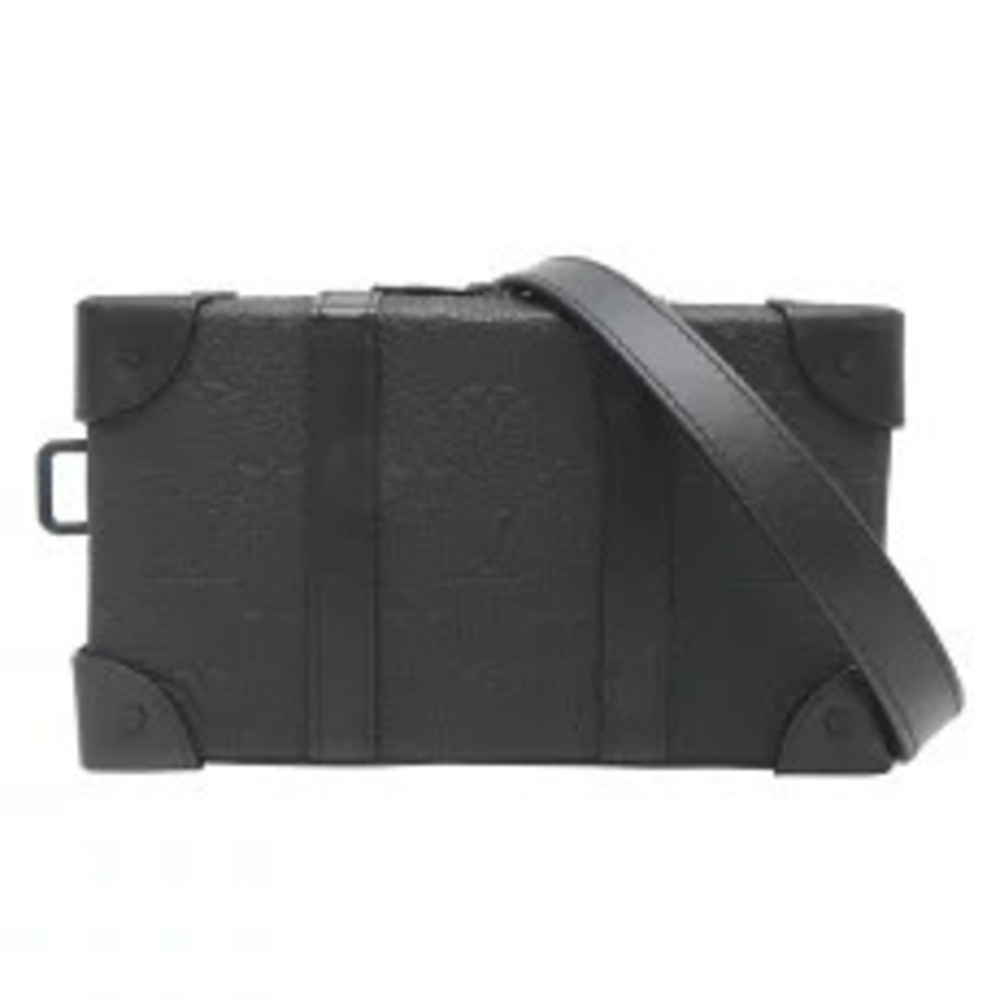 Louis Vuitton Soft Trunk Wallet Shoulder Bag Monogram Black